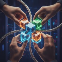 Infographic explaining Open Source Software: its definition, origins, philosophy, and the concept of collaborative code.